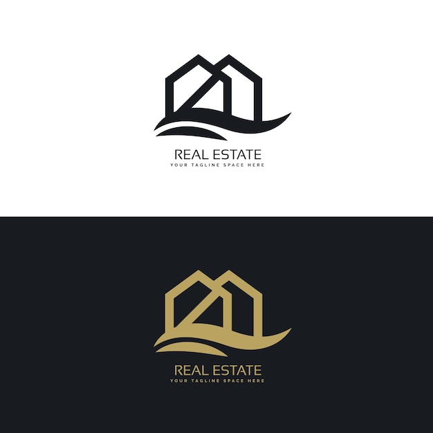 Modèle élégant De Conception De Logo Maison