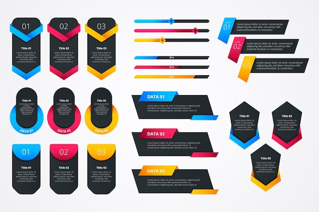 Modèle D'éléments De Conception Infographique