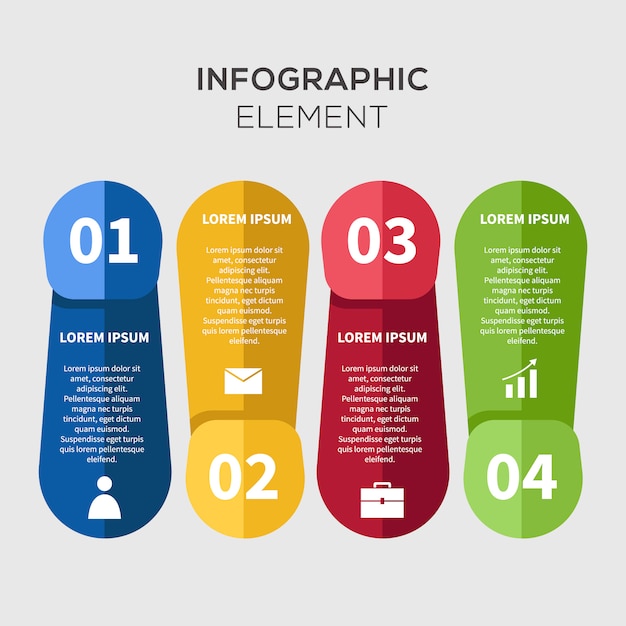 Vecteur gratuit modèle d'entreprise d'infographie créative