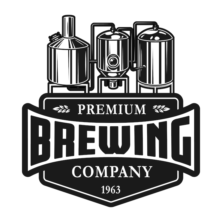 Vecteur gratuit modèle d'étiquette de production de bière vintage