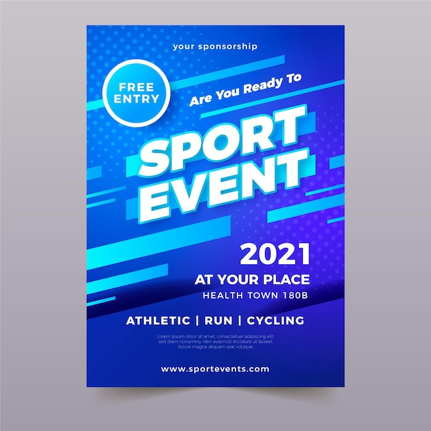 Modèle D'événement Sportif Pour Affiche