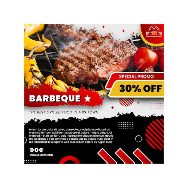 Modèle De Flyer Barbecue