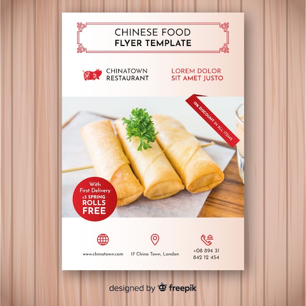 Modèle De Flyer De Cuisine Chinoise