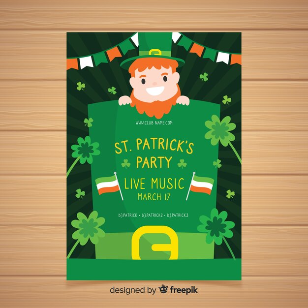 Modèle De Flyer Du Jour De St. Patrick