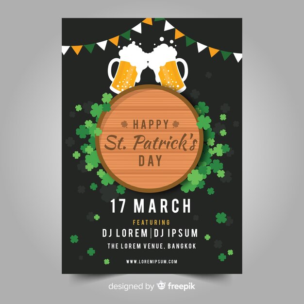 Modèle De Flyer Du Jour De St. Patrick