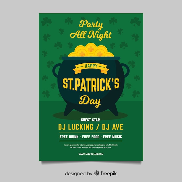 Modèle De Flyer Du Jour De St. Patrick