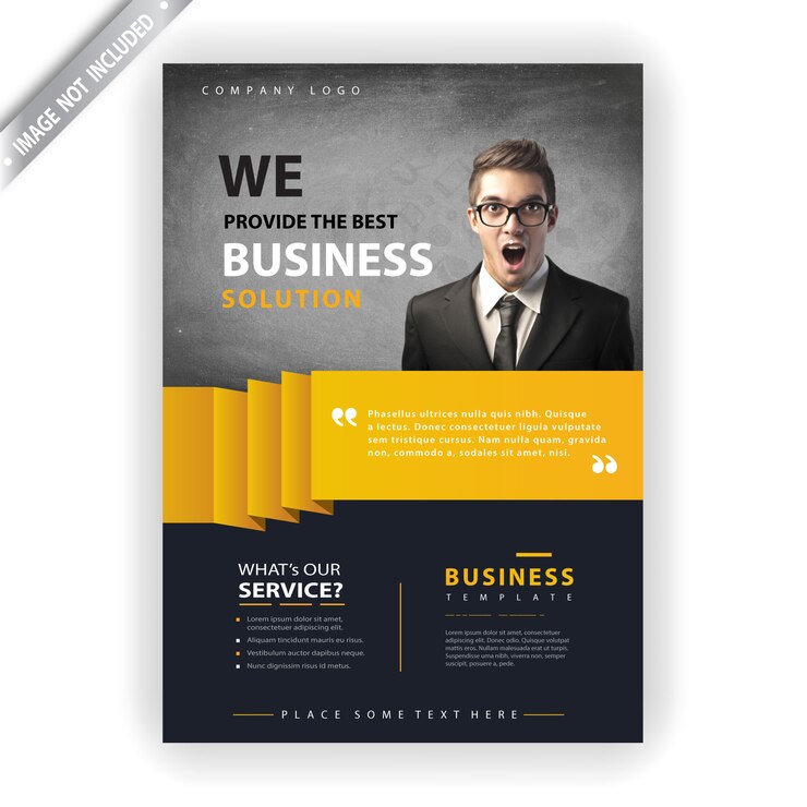 Vecteur gratuit modèle de flyer d'entreprise