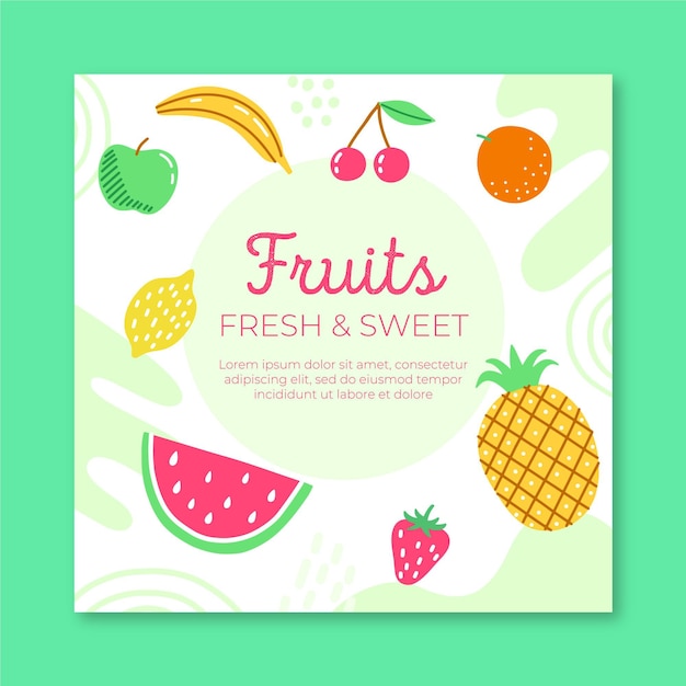 Modèle De Flyer De Fruits Frais