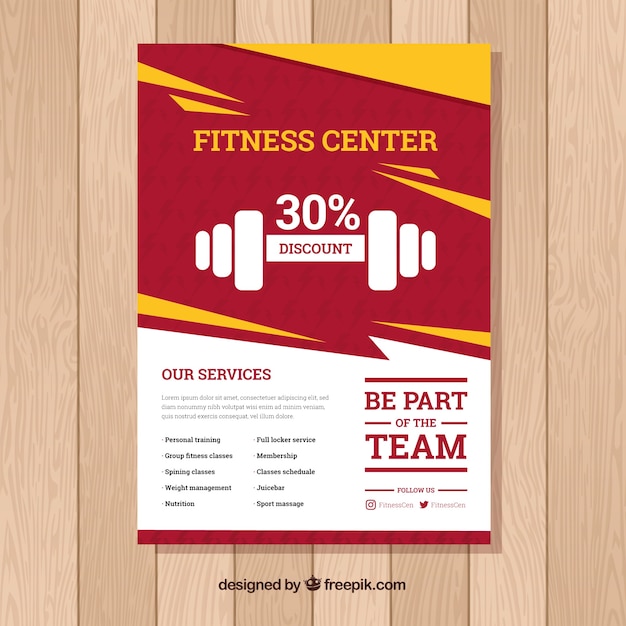 Modèle De Flyer De Gym Moderne