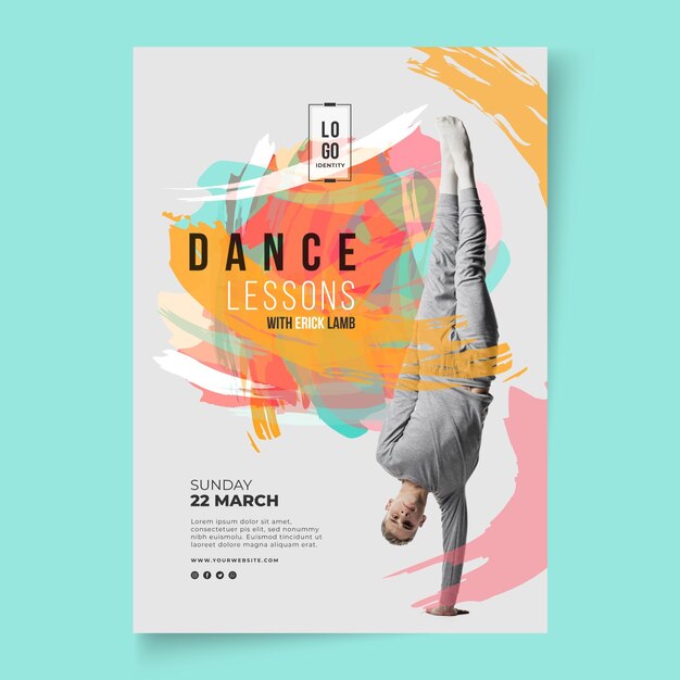 Modèle de Flyer de leçons de danse