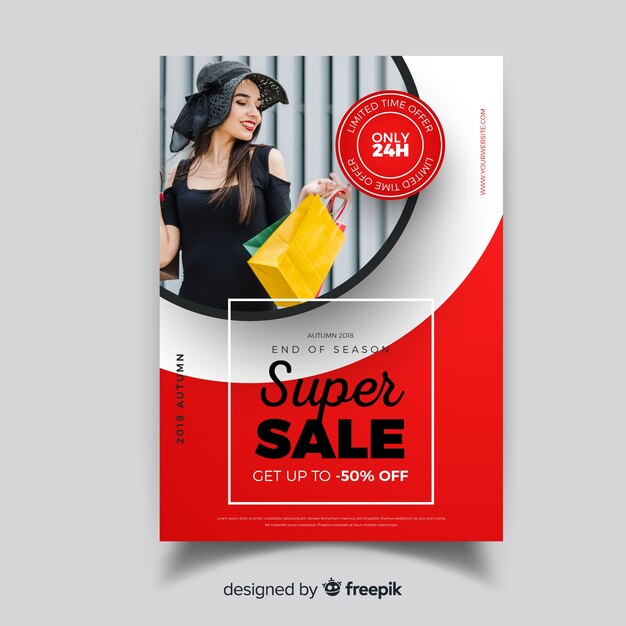 Modèle de flyer moderne super vente