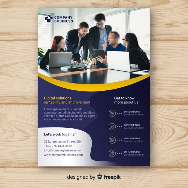 Modèle de flyer professionnel