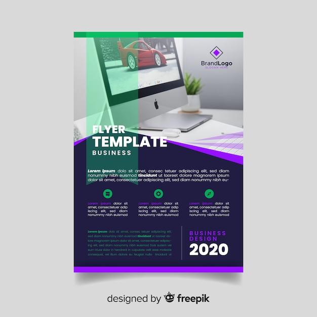 Vecteur gratuit modèle de flyer professionnel