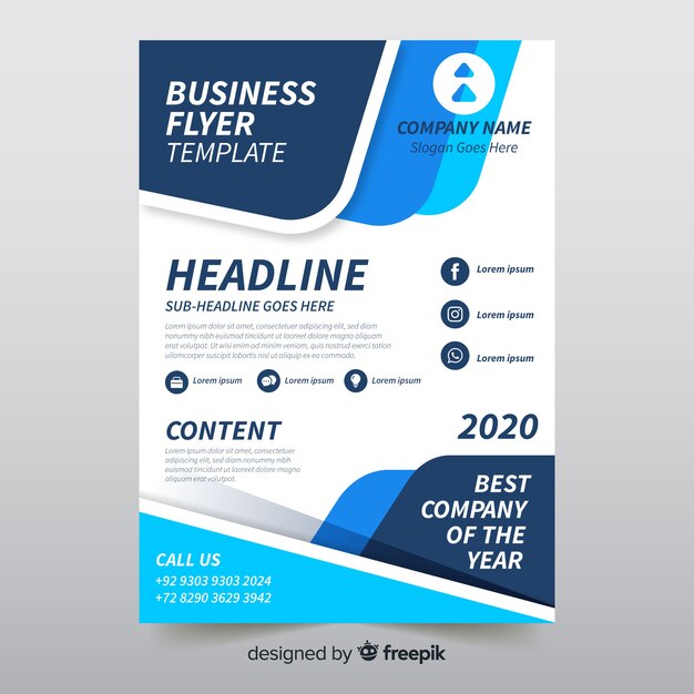 Modèle de flyer professionnel