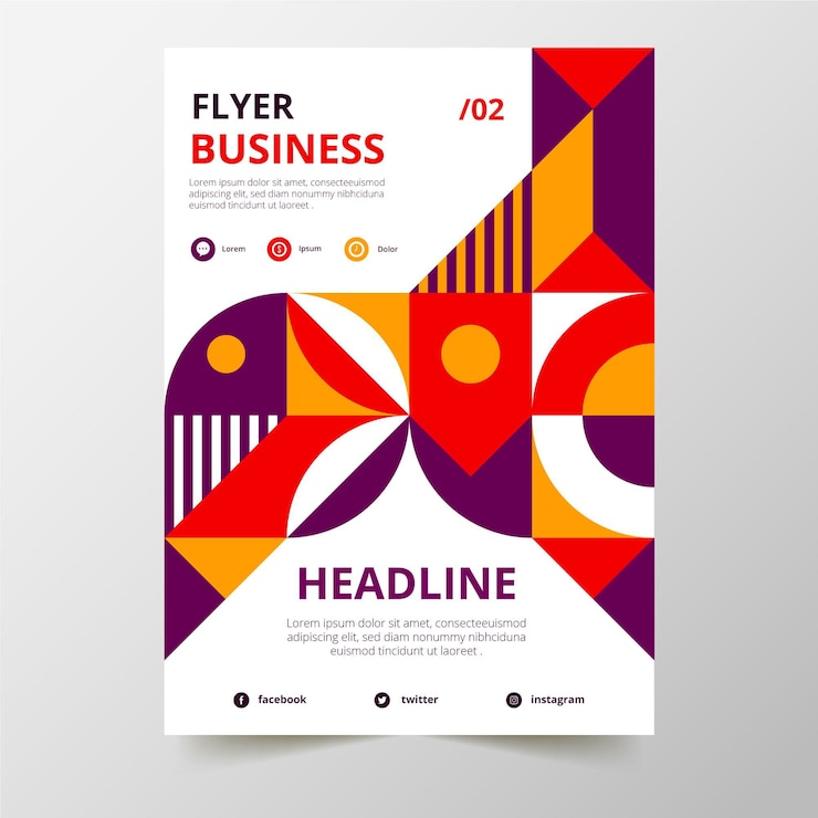 Vecteur gratuit modèle de flyer professionnel