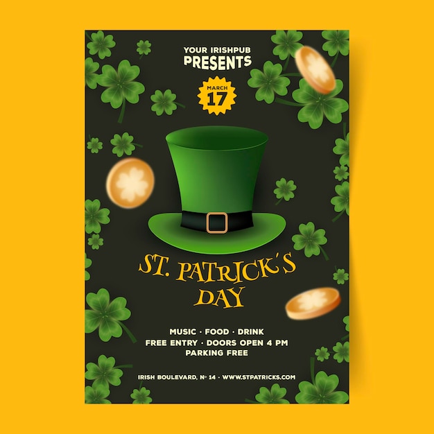 Modèle De Flyer De La Saint-patrick