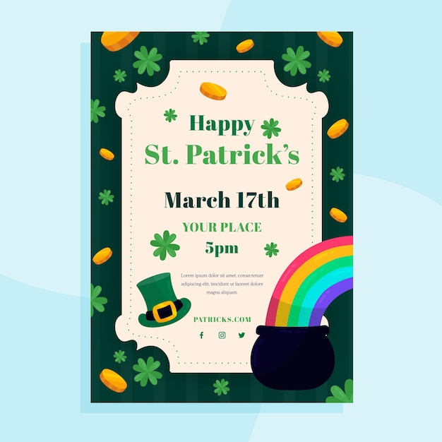 Modèle De Flyer De La Saint-patrick