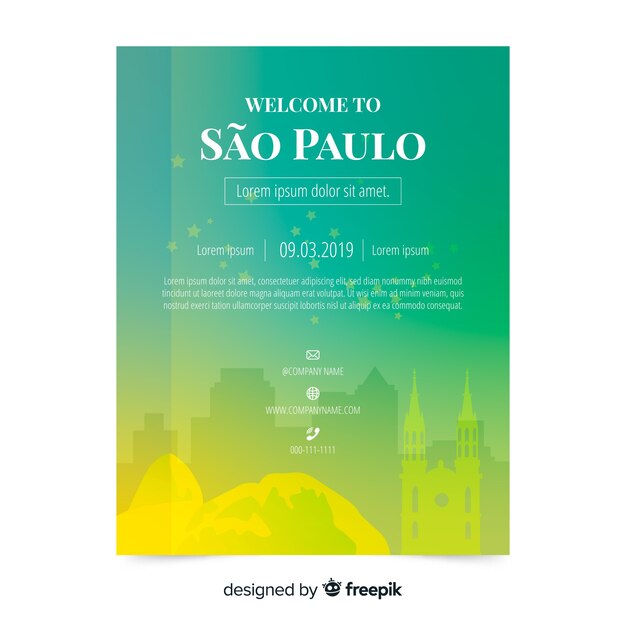 Modèle De Flyer Sao Paulo