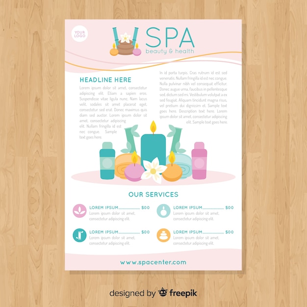 Modèle De Flyer Spa