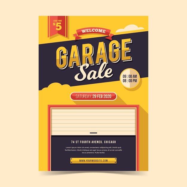 Modèle De Flyer De Vente De Garage