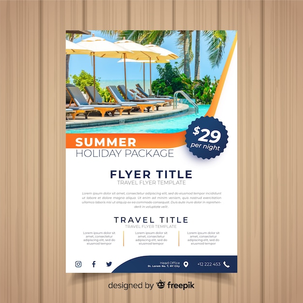 Modèle De Flyer De Voyage