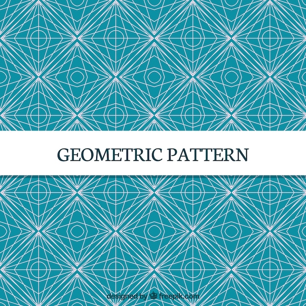 Modèle De Formes Géométriques Avec Des Lignes