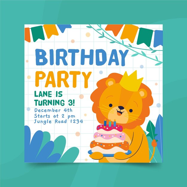 Images Happy Birthday Lion Vecteurs Photos Et Psd Gratuits