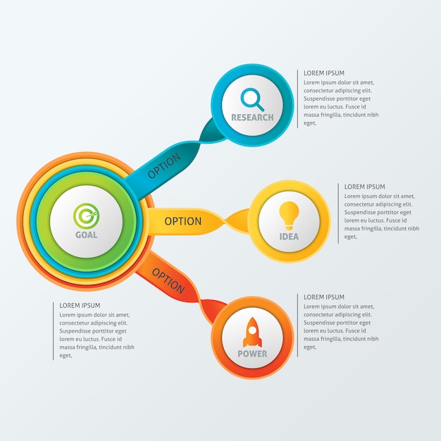 Modèle d&#39;infographie de Circle Business