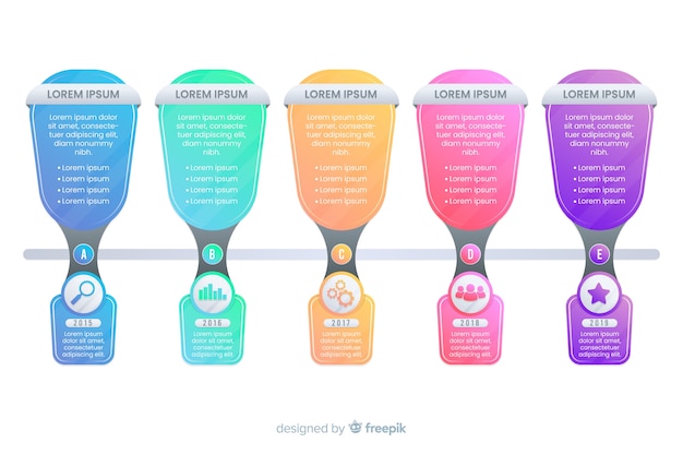 Modèle D'infographie Avec Le Concept De Calendrier