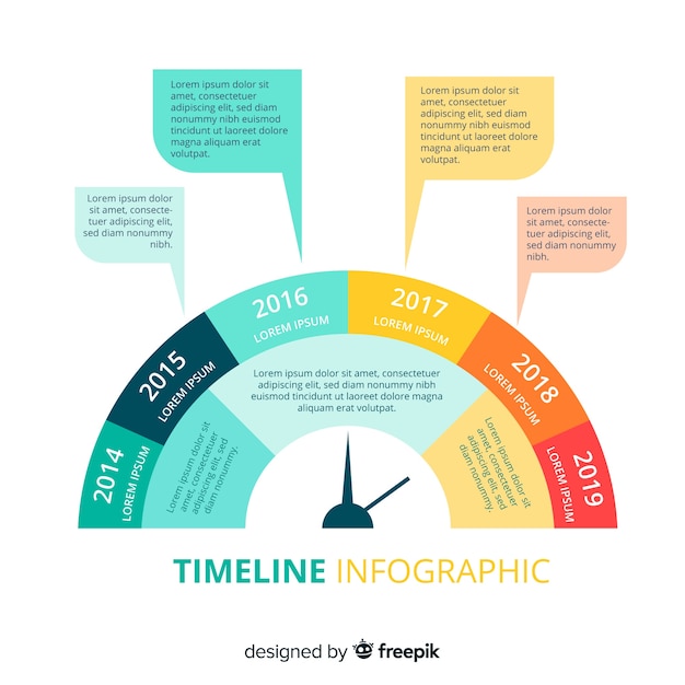 Modèle D'infographie D'entreprise, Composition D'éléments Infographiques