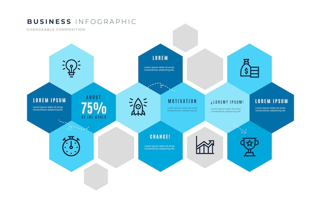 Modèle D'infographie D'entreprise