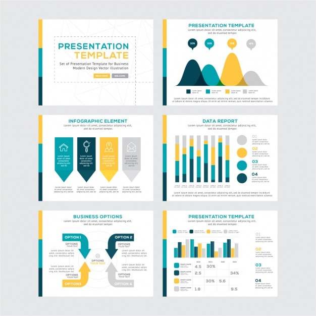 Modèle infographique d'affaires