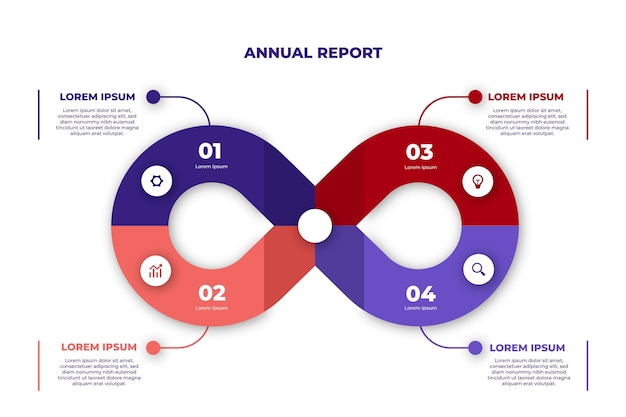 Modèle Infographique De Boucle Infini