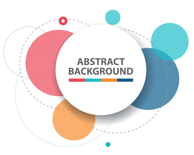 Modèle Infographique De Business Circle Circle Abstrait