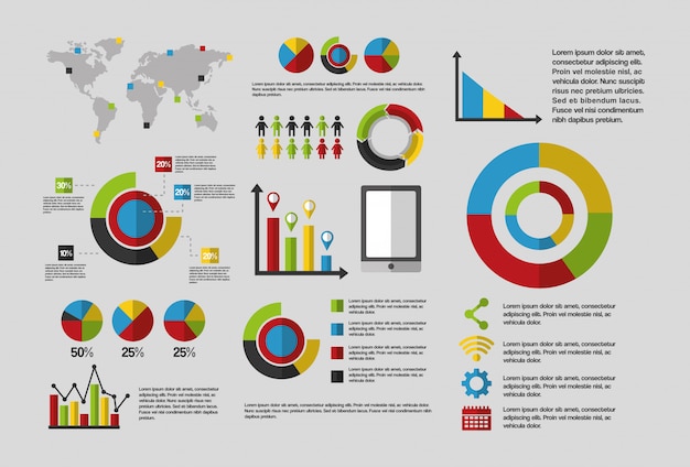 Modèle Infographique De Données Statistiques