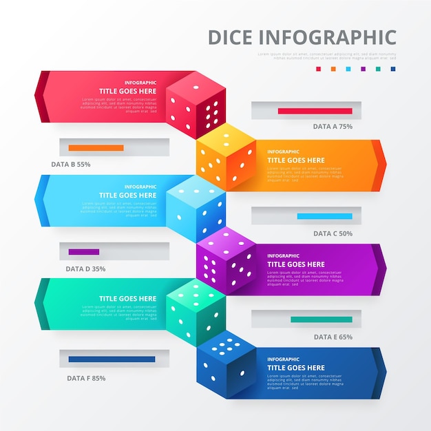 Modèle Infographique De Dés