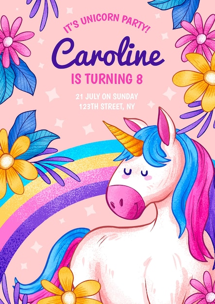 Images De Carte Anniversaire Licorne Telechargement Gratuit Sur Freepik