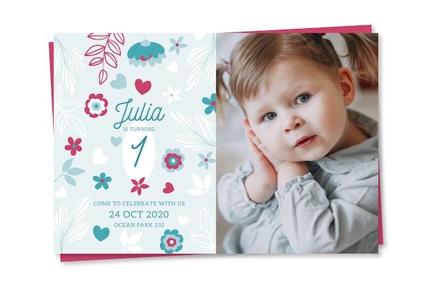 Modèle D'invitation De Carte D'anniversaire Pour Enfants