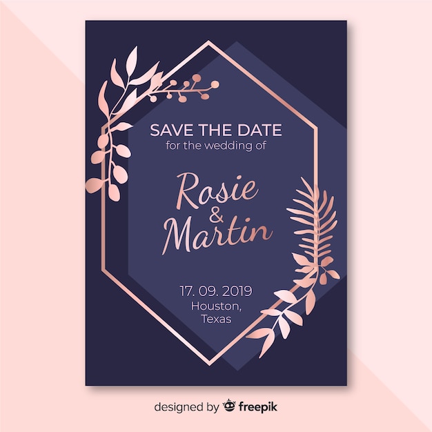 Modèle D'invitation De Mariage