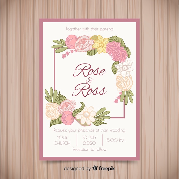 Modèle D'invitation De Mariage