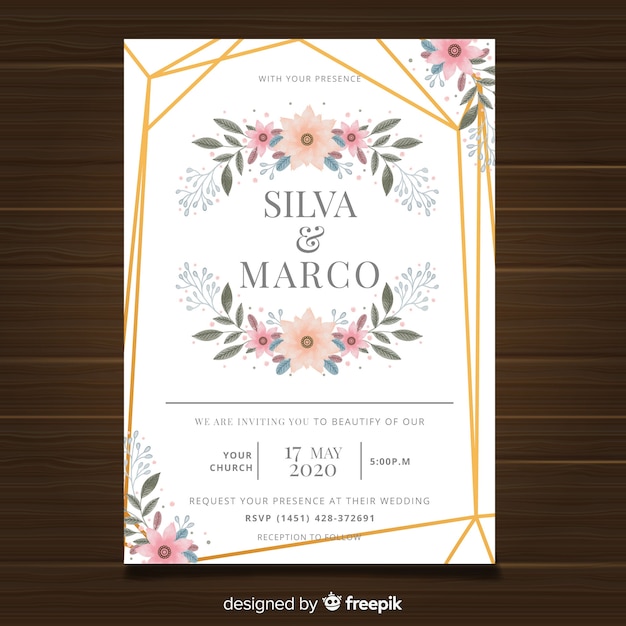 Modèle D'invitation De Mariage