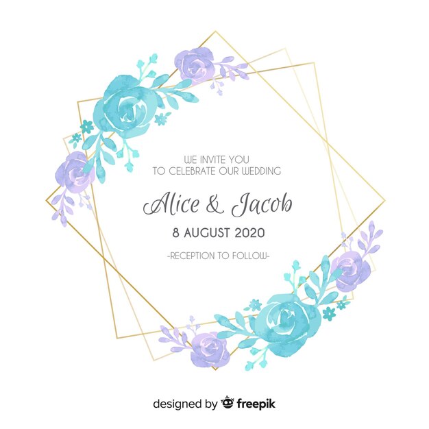 Modèle d&#39;invitation de mariage