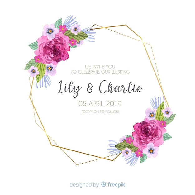 Modèle D'invitation De Mariage