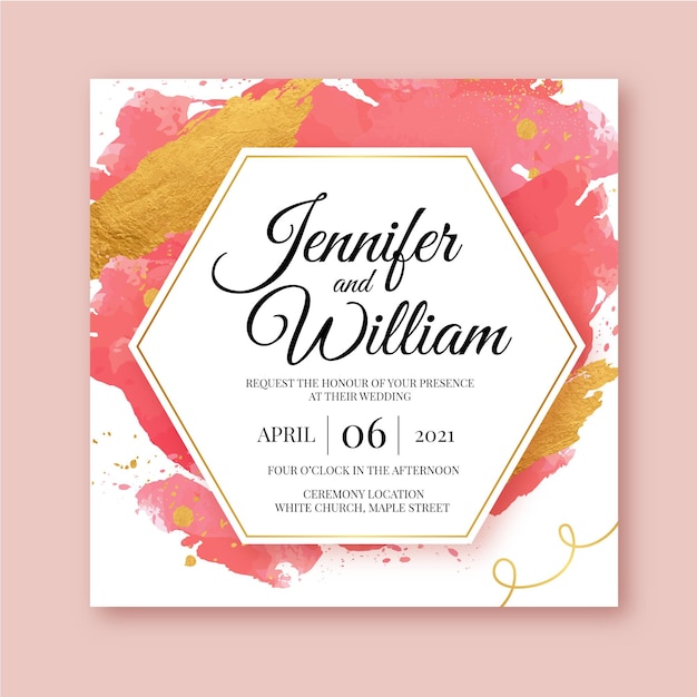 Modèle D'invitation De Mariage