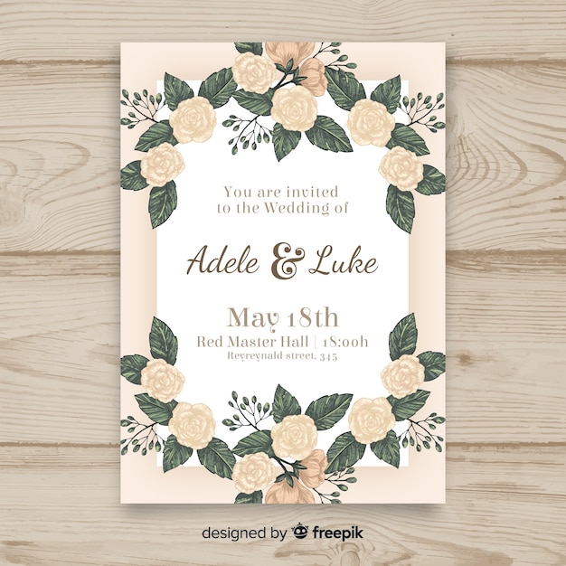 Modèle D'invitation De Mariage