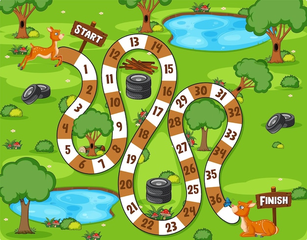 Un modèle de jeux de société de cerf