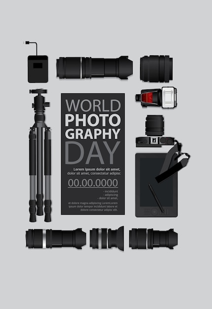 Modèle De La Journée Mondiale De La Photographie
