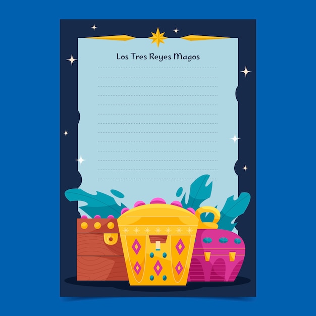 Modèle De Lettre Plat Reyes Magos