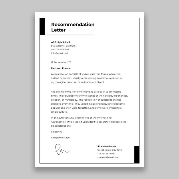 Modèle de lettre de recommandation professionnelle adevi pelusi