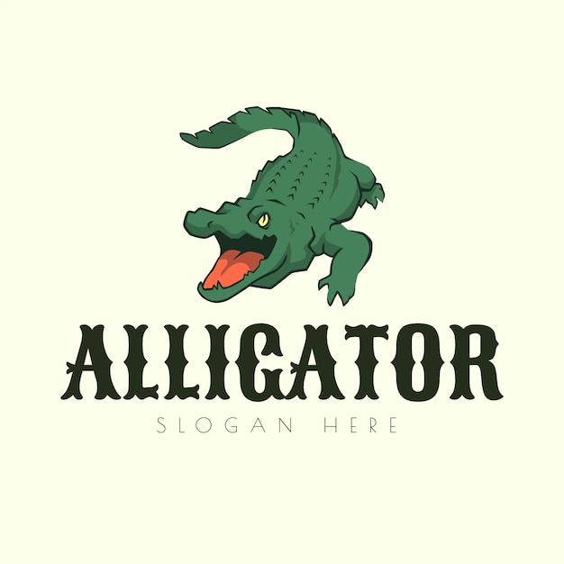 Modèle De Logo Alligator